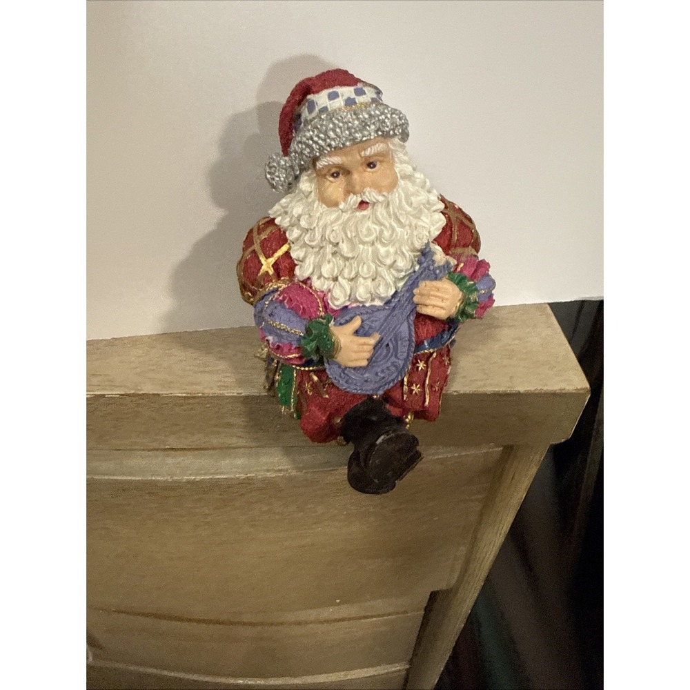 vintage shelf sitting santa